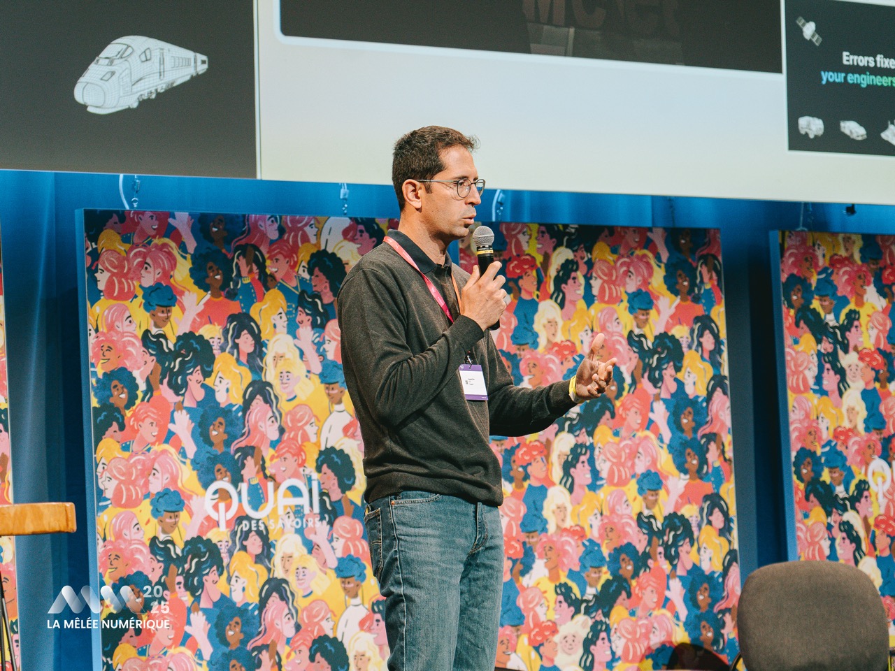Sessão de pitch Meet the Big - La Mêlée Numérique 2025